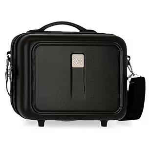 Roll Road Camboya Dostosowywana kosmetyczka z paskiem na ramię czarna 29 x 21 x 15 cm sztywna ABS 9,14 l - Kosmetyczki, organizery i kuferki - miniaturka - grafika 1