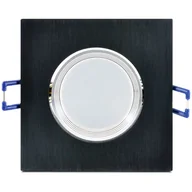 Lampy sufitowe - Polux Oczko Lampa sufitowa MOON 301857 aluminiowa OPRAWA LED 6W IP40 kwadratowy - miniaturka - grafika 1