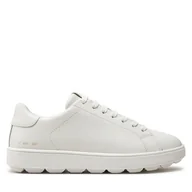 Sneakersy damskie - Sneakersy Geox D Spherica Ecub-1 D45WEB 00085 C1000 Biały - miniaturka - grafika 1