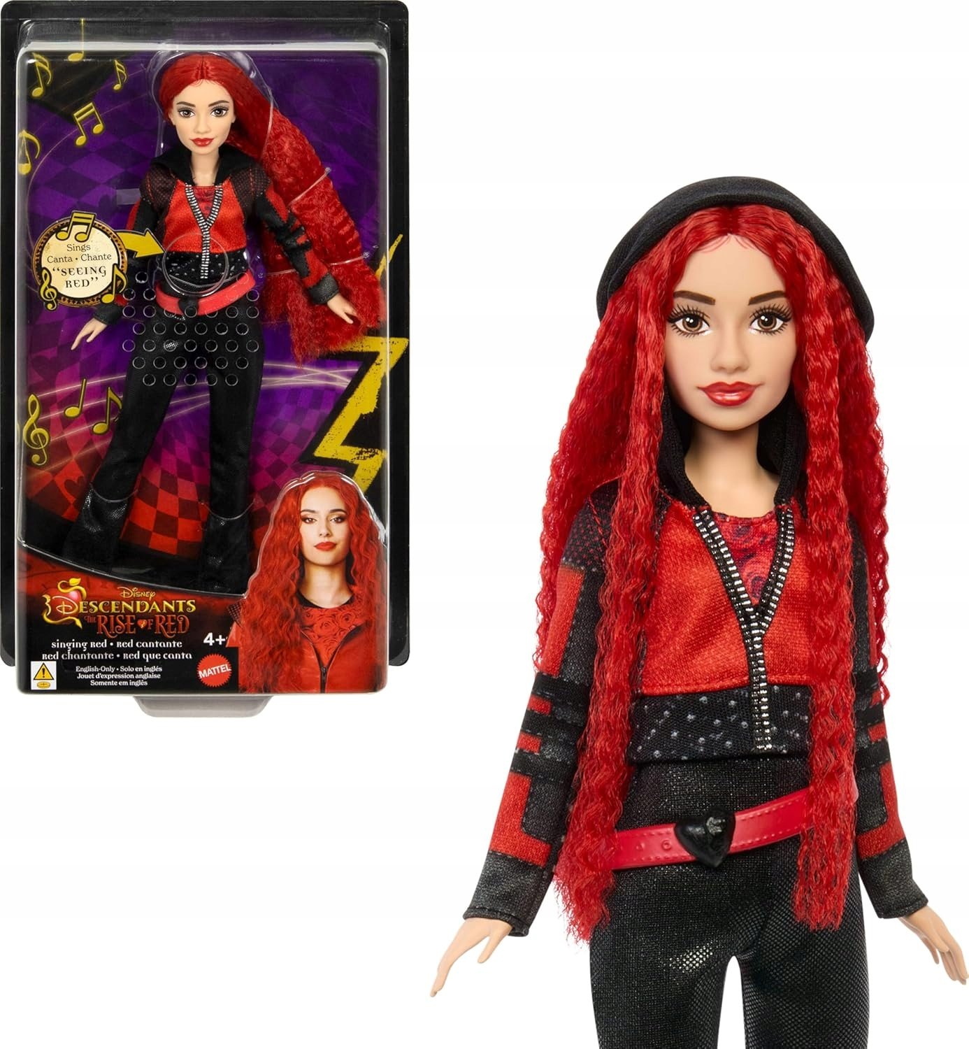 Lalka Lalka Red Disney Descendants The Rise Of Red Z Piosenką „seeing Red”