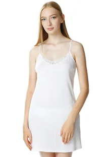 Krótka halka damska Atelia na ramiączkach : Kolor - Biały, Rozmiar - 56 - Bielizna nocna - miniaturka - grafika 1