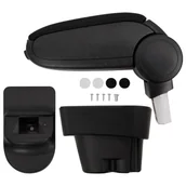 Pokrowce na fotele - vidaXL Podłokietnik samochodowy, czarny, 12x36x(33,5-48) cm, ABS - miniaturka - grafika 1