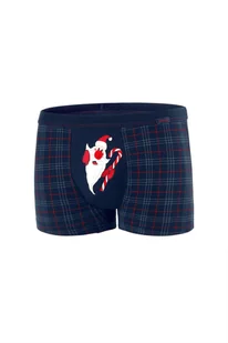 Bokserki Santa Claus 007/61 Navy Blue - Majtki męskie - miniaturka - grafika 1
