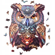 Puzzle - PUZZLE Sowa 490 elementów puzzle drewniane XXL Puzzle Drewniane - miniaturka - grafika 1