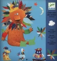 Djeco Zestaw artystyczny z naklejkami Zwierzęta - Zabawki kreatywne - miniaturka - grafika 1