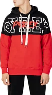 Bluzy męskie - PYREX Bluza Mężczyźni Bawełna Czerwony GR70688 - Rozmiar: S - miniaturka - grafika 1