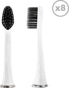 Końcówka Smiley Końcówki do szczoteczki sonicznej Smiley Pro White Węglowe Carbon Clean 8 szt. białe - Końcówki do szczoteczek elektrycznych - miniaturka - grafika 1