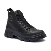 Buty trekkingowe męskie - Karl Lagerfeld Skórzane buty trekkingowe - miniaturka - grafika 1