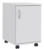 Szafki biurowe - Elior Biały biurowy kontenerek na kółkach H8-D00 - miniaturka - grafika 1