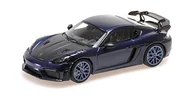 Samochody i pojazdy dla dzieci - Minichamps Porsche Cayman Gt4 Rs - 2021 - Blue W/ Blue Wheels - miniaturka - grafika 1