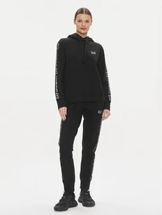 EA7 Emporio Armani Dres 8NTV58 TJQLZ 1200 Czarny Regular Fit - Dresy damskie - miniaturka - grafika 1