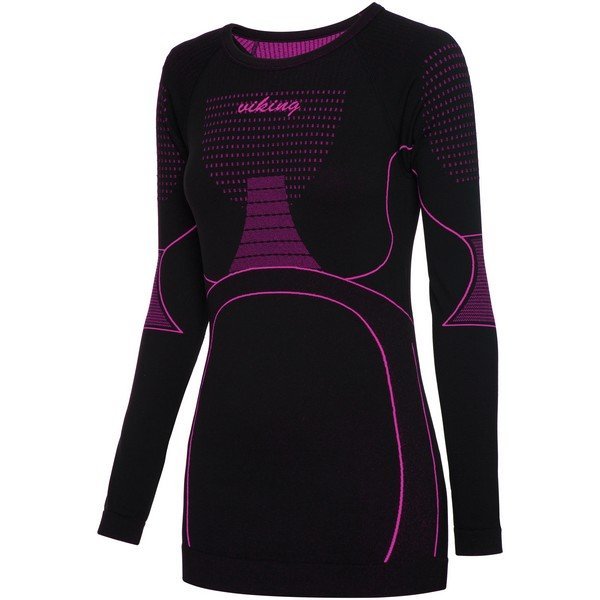 Viking, Bielizna, Etna (Lady longsleeve) 500/21/3091/46, czarny, rozmiar XS