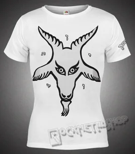 bluzka damska AMENOMEN - BAPHOMET (OMEN050DA WHITE)-L - Bluzki damskie - miniaturka - grafika 1