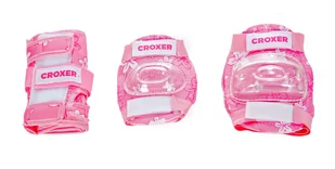 Ochraniacze na rolki Croxer Fibre Pink M - Zestaw - Ochraniacze - miniaturka - grafika 1