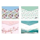 Teczki i skoroszyty - Teczka kopertowa na zatrzask M A5 PP dziecięcy mix - miniaturka - grafika 1