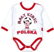 Body dla niemowląt - BODY KIBIC POLSKA DŁUGI RĘKAW ROZM. 56 - miniaturka - grafika 1