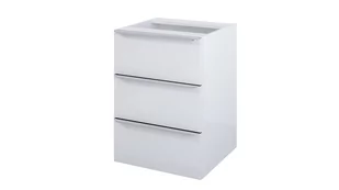 Elita 167030 167030 Szafka 50cm podumywalkowa z szufladami biały połysk - Szafki łazienkowe - miniaturka - grafika 1