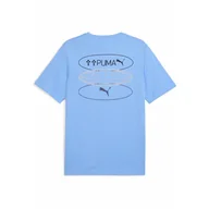 Koszulki sportowe męskie - Męska koszulka Graphics 3 Circles PUMA Team Light Blue - miniaturka - grafika 1