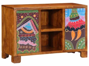 Komoda wielokolorowa drewniana R4-H56 - Komody Komoda wielokolorowa drewniana R4-H56 - Komody - miniaturka - grafika 1