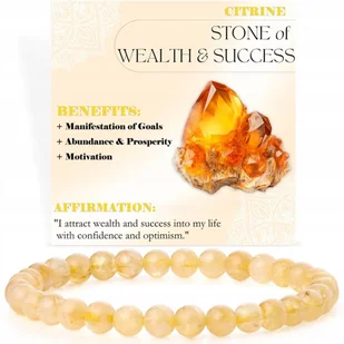 Bransoletka z Kamieni Naturalnych Przyciągająca Sukces i Bogactwo - Bransoletki - miniaturka - grafika 1