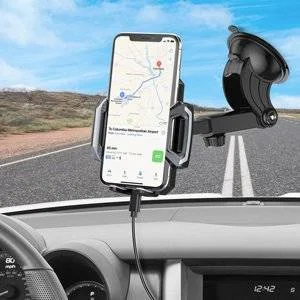 Choetech bezprzewodowa ładowarka Qi 10W uchwyt samochodowy z regulowanym ramieniem na deskę rozdzielczą + kabel USB - USB Typ C 1m czarny (T521-S) - Kable USB - miniaturka - grafika 8