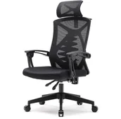 Fotele i krzesła biurowe - Krzesło biurowe Angel Spino Czarne - miniaturka - grafika 1