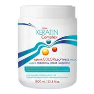 Maski do włosów - CeCe Total Keratin Complex, Repair Color&Softness, maska do włosów zniszczonych, farbowanych i suchych, 1000ml - miniaturka - grafika 1