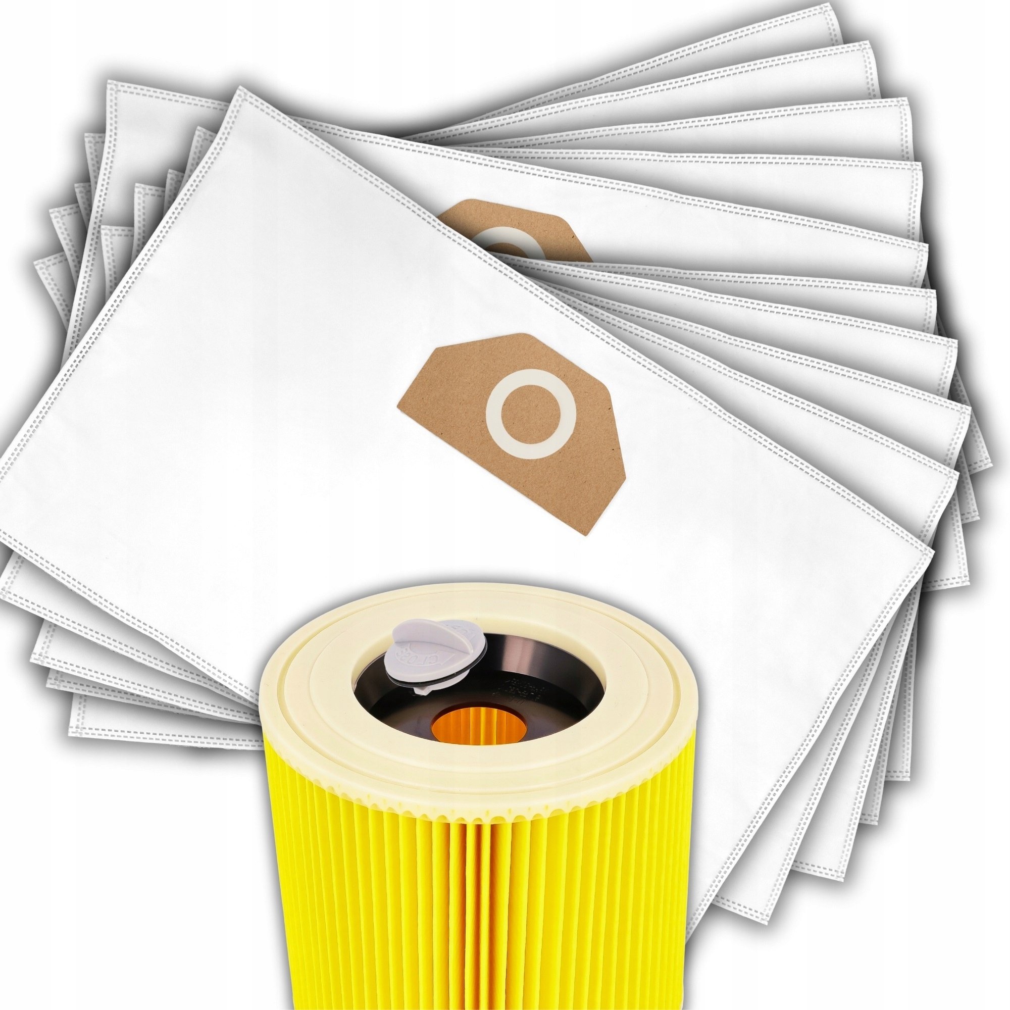 20x Worki Do Odkurzacza Karcher Plus Filtr WD3 Worek Wd 3 WD2 Wd 6 Se 4001