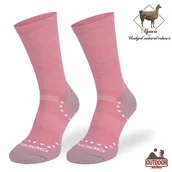 Skarpetki męskie - Skarpety trekkingowe STAL, różowe - miniaturka - grafika 1