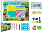 Zabawki interaktywne dla dzieci - Mata do kolorowania wodnym pisakiem owady 100x80cm - Madej - miniaturka - grafika 1