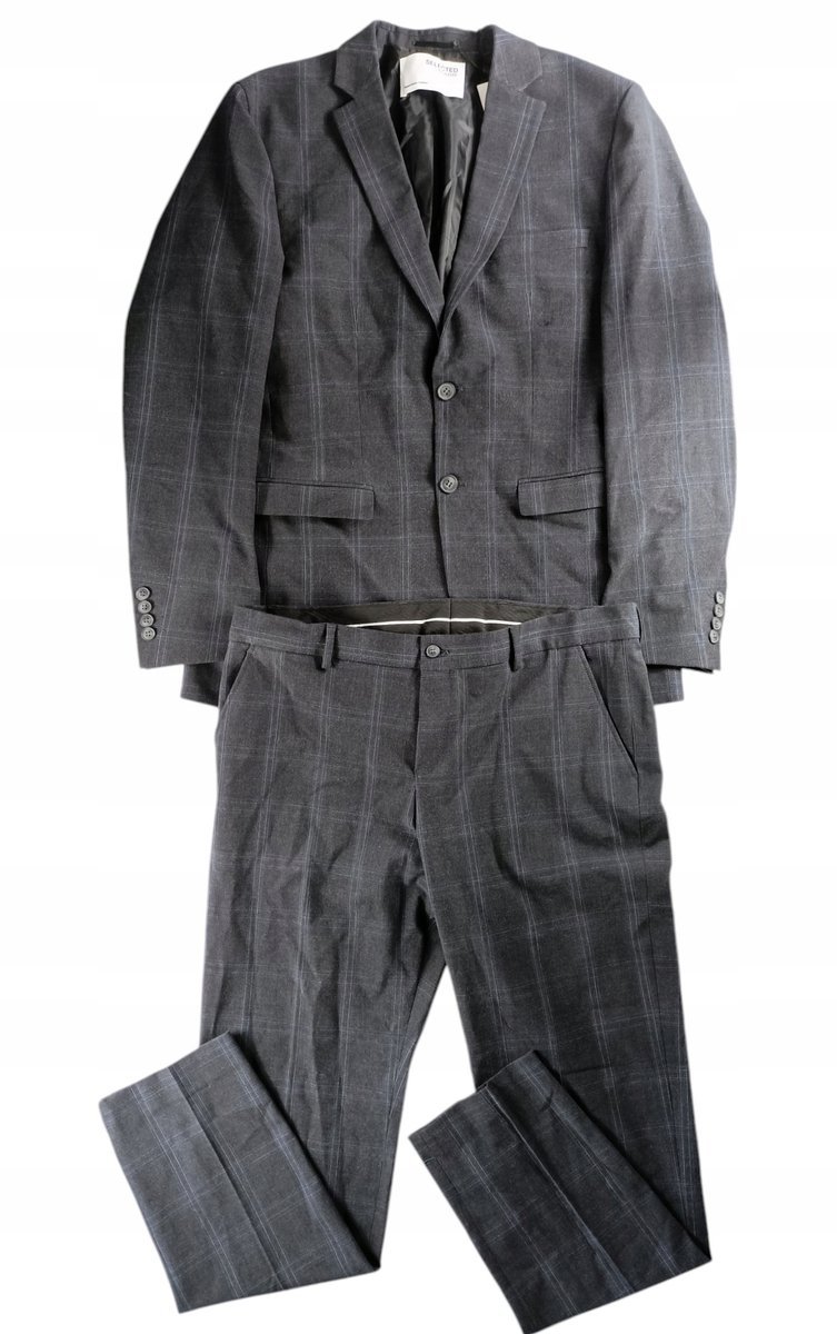 Garnitur męski w kratę SELECTED HOMME ROZMIAR 52