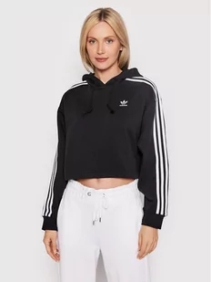 Adidas Bluza adicolor Classics HC2016 Czarny Cropped Fit - Bluzy damskie - miniaturka - grafika 1