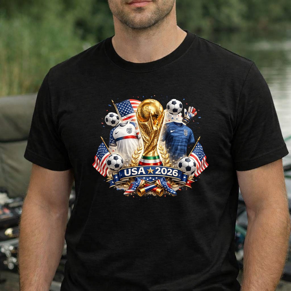 Koszulka WORLD CUP 2026 USA kolor czarny rozmiar XL