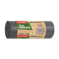 Worki na śmieci - Paclan Multitop Worki na śmieci 60l 20szt Eko - miniaturka - grafika 1