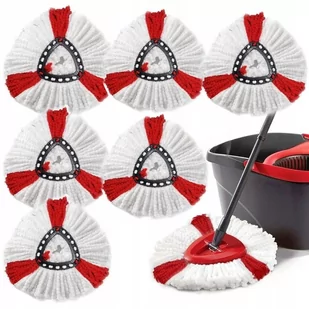 6X Wkład Do Mopa Vileda Obrotowego Końcówka Zapas - Miotły, szufle, mopy - miniaturka - grafika 1