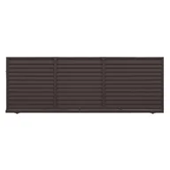 Ogrodzenia - Polbram Brama przesuwna bez przeciwwagi Kreta 4x1,5 m prawa brązowa - miniaturka - grafika 1