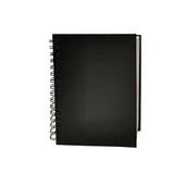 Szkolne artykuły papiernicze - CR Szkicownik na spirali, A5, czarny - miniaturka - grafika 1