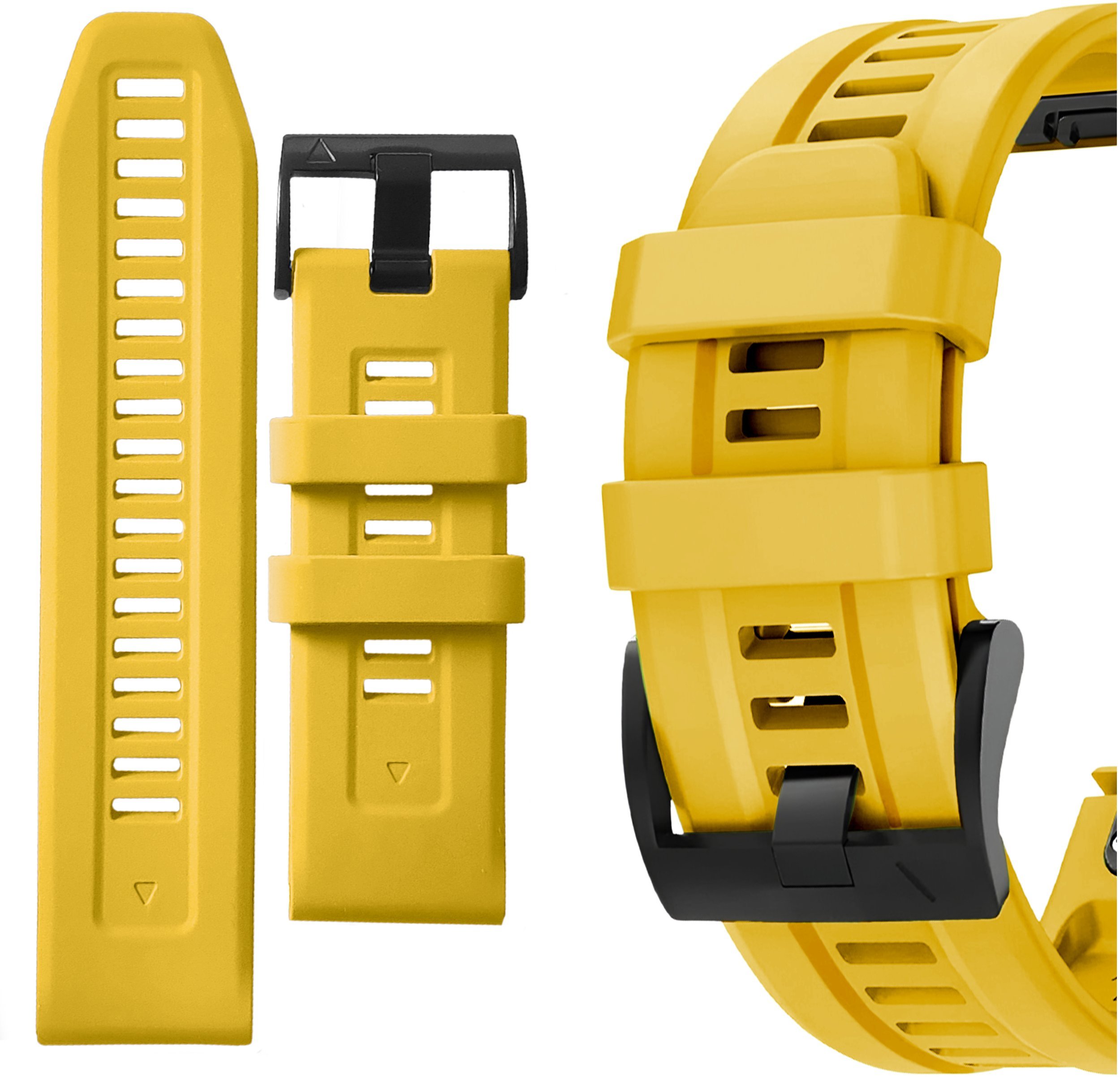 ChronSmarta Pasek ChronSmarta do Garmin Fenix 5X 6X 7X Pro Solar Epix Pro QuickFit Żółty