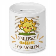 Skarbonki - Dla Skarbnika Skarbonka na Urodziny Na Prezent z Nadrukiem ze Zdjęciem + Opakowanie na prezent (wzór 03) - miniaturka - grafika 1