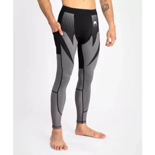 Venum Leginsy Spats Attack Black/Grey - Kimona, stroje i obuwie - miniaturka - grafika 1