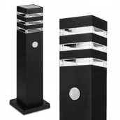 Lampy ogrodowe - Lampa Ogrodowa Stojąca Słupek LED E27 50cm Zewnętrzna Czujnik Ruchu IP44 - miniaturka - grafika 1