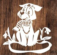 Zabawki kreatywne - Piesek- wycinanka z kartonu - miniaturka - grafika 1