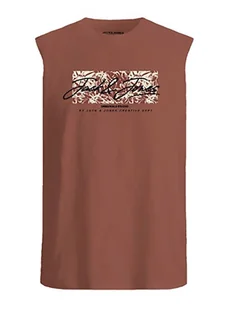 Jack & Jones Koszulka w kolorze brązowym - Koszulki męskie - miniaturka - grafika 1