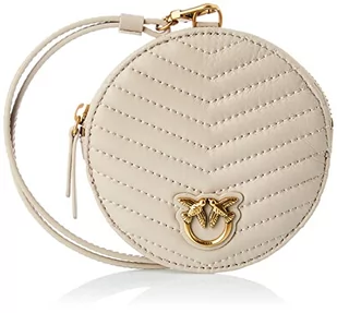 Pinko Neck Pouches Sheep Nappa Chevr, Akcesoria Podróżne-Torebka Damska Neck, I30q Szary Pingwin Antique Gold, U - Portfele - miniaturka - grafika 1