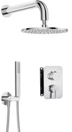 Zestawy prysznicowe - Deante Silia chrom zestaw prysznicowy podtynkowy z BOXem mieszaczowym - z głowicą prysznicową - miniaturka - grafika 1