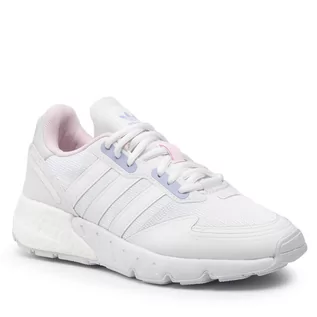 Buty sportowe damskie - Adidas Buty Zx 1K Boost W H02939 Cloud White/Cloud White/Violet Tone - grafika 1