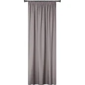 Zasłony - Zasłona z taśmą OXFORD 140 x 260 cm szara - miniaturka - grafika 1