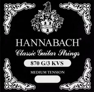 Hannabach Klassikgitarrensaiten G/3 Nylon umsponnen 877LT Light Tension Aluminium umsponnen 652576 - Struny gitarowe  - miniaturka - grafika 1