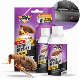 Oprysk No Pest Na Pchły 50Ml Flea Shot Preparat Oprysk Płyn Środek Na Pchły Karaluchy Prusaki Rybiki - Zwalczanie i odstraszanie szkodników - miniaturka - grafika 1