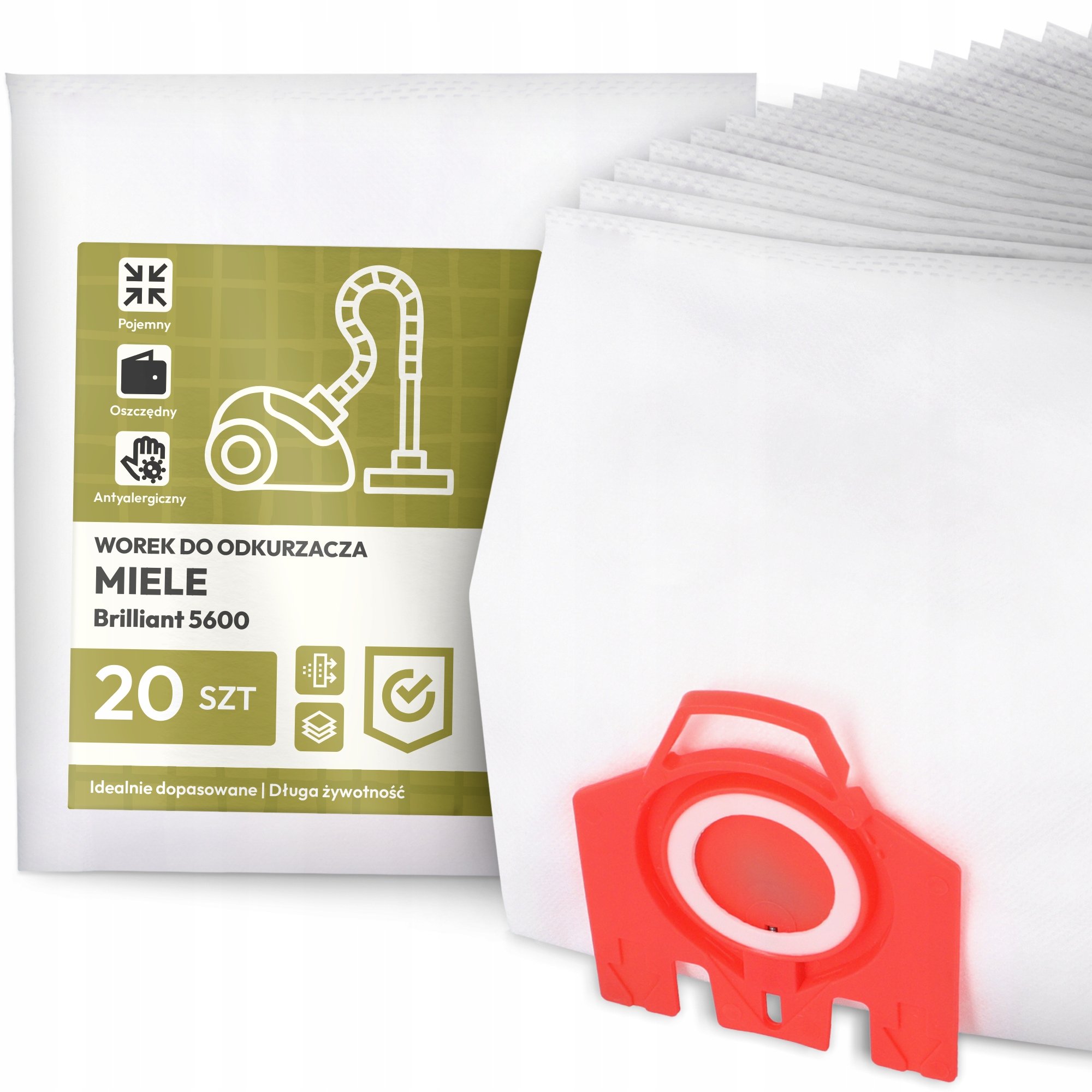 20x Worek do Odkurzacza Miele Brilliant 5600 Syntetyczny Torba Worki G9
